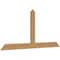 Ekena Millwork Portland Timber Gable Bracket, Western Red Cedar, 84"W x 38"H x 1 1/2"D x 5 1/2"F, 11/12 Pitch GBW084X38X0206POR00SWR - alternate 5